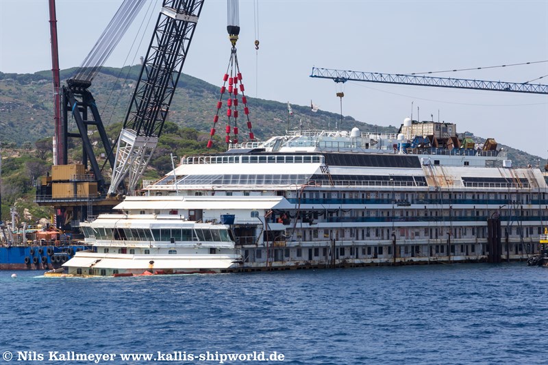 Costa Concordia vor Giglio 14.06.2014