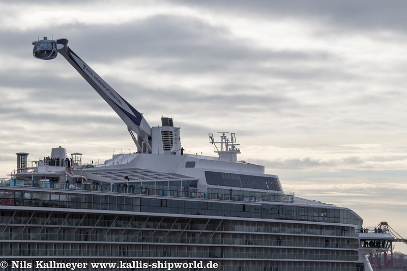 Die Quantum of the Seas kam am 23.10.2014 nach Hamburg.